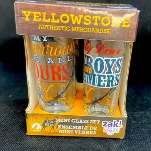 Yellowstone series shot glasses
